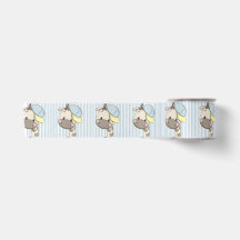 Custom Cartoon Baby Boy Giraffe Satin Ribbon