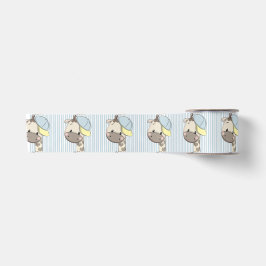 Custom Cartoon Baby Boy Giraffe Satin Ribbon Satinband