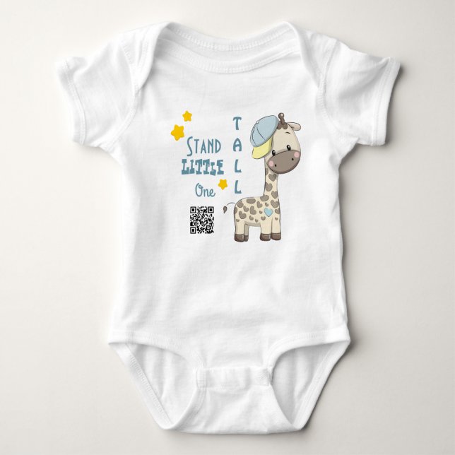 Custom Cartoon Baby Boy Giraffe Strampler (Vorderseite)