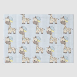 Custom Cartoon Baby Boy Giraffe Tissue Paper Seidenpapier