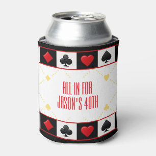 Custom Casino Drink Cooler, Poker Spielkarten Dosenkühler
