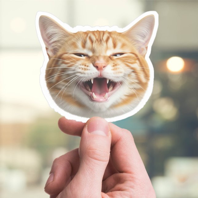 Custom Cat Face Sticker - Personalisiertes Pet-Fot (Von Creator hochgeladen)