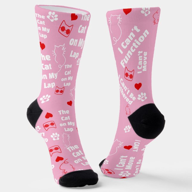 Custom Cat Socks for Cat Lovers! Funny Cat Socks Socken (Gewinkelt)