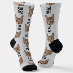 Custom Cat Vater Socks Katzengesicht Socken Katzen