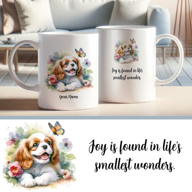 Custom Cavalier King Charles Spaniel Mug et Citati (Créateur téléchargé)