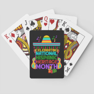 Custom CELEBRABRAING HISPANIC HERITAGE MONAT Spielkarten
