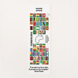 Custom CELEBRAING AFRICA Flags Yogamatte
