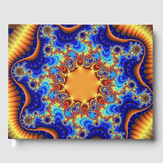 Custom Celestial Fractalscope Gästebuch (Vorderseite)