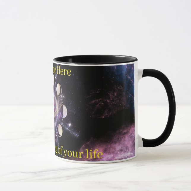 Custom Celestial Moon Phases Spiritual Coffee Mug Tasse (Rechts)
