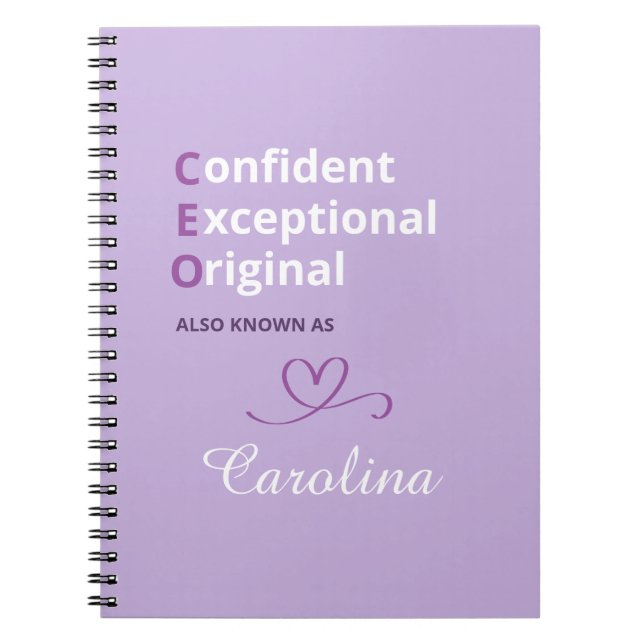 Custom CEO Notebook - Novelty Gifts for Boss Lady  Notizblock (Vorderseite)