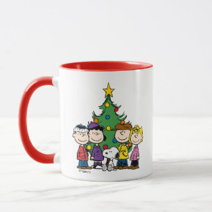 Custom Charlie Brown und Freunde Winter Geburtstag Tasse
