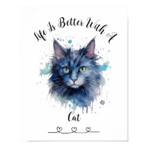 Custom Chat Pet Wall Art Poster
