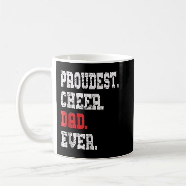 Custom Cheer Vater , Bester Vater je Geschenk Kaffeetasse (Links)