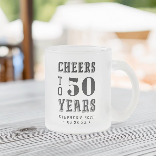 Custom Cheers Meilenstein Geburtstag Mattglastasse (Von Creator hochgeladen)