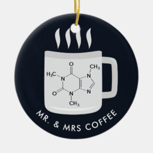 Custom Chemistry Labrador Techniker Kaffeeliebhabe Keramik Ornament