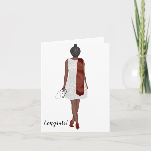 Custom Chic Bachelor's of Nursing Abschluss Card Karte (Vorderseite)