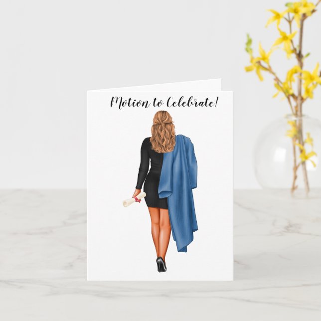 Custom Chic Law School Abschluss Karte (Gelbe Blume)