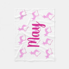 Custom Chihuahua Blanket  Pastel Silhouetteチワワ Fleecedecke