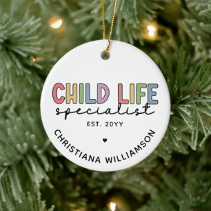 Custom Child Life Specialist CCLS-Geschenk Keramik Ornament
