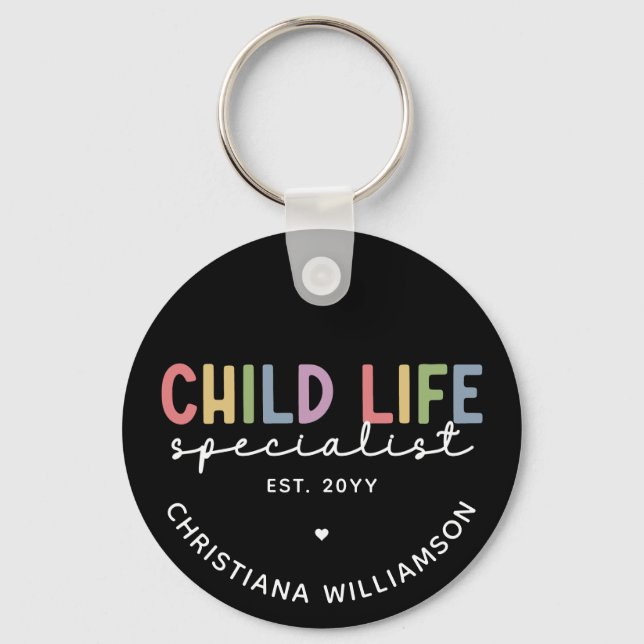 Custom Child Life Specialist CCLS-Geschenk Schlüsselanhänger (Vorderseite)