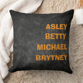 Custom children's name rustic stylish Kissen