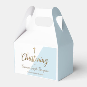 Custom Christening Blue Baby Boy Fevor Box Geschenkschachtel