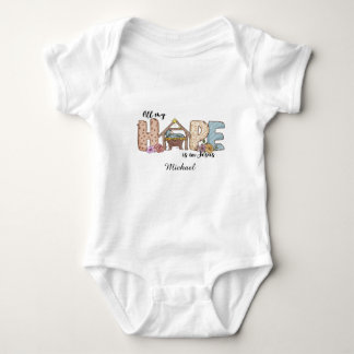 Custom Christian baby bodysuit, Jesus, God, Bible Strampler
