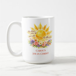 Custom Christian Sun Floral Mother’s Day Mug Kaffeetasse