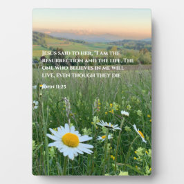 Custom Christlich Bible Verse Gift Daisy Foto Fotoplatte
