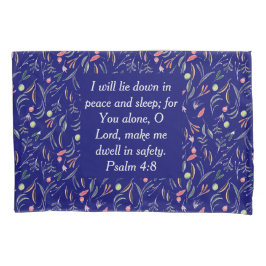 Custom Christlich Blue Floral Kissenbezug