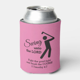 Custom CHRISTLICH GOLFER Swing To Lord PINK Dosenkühler