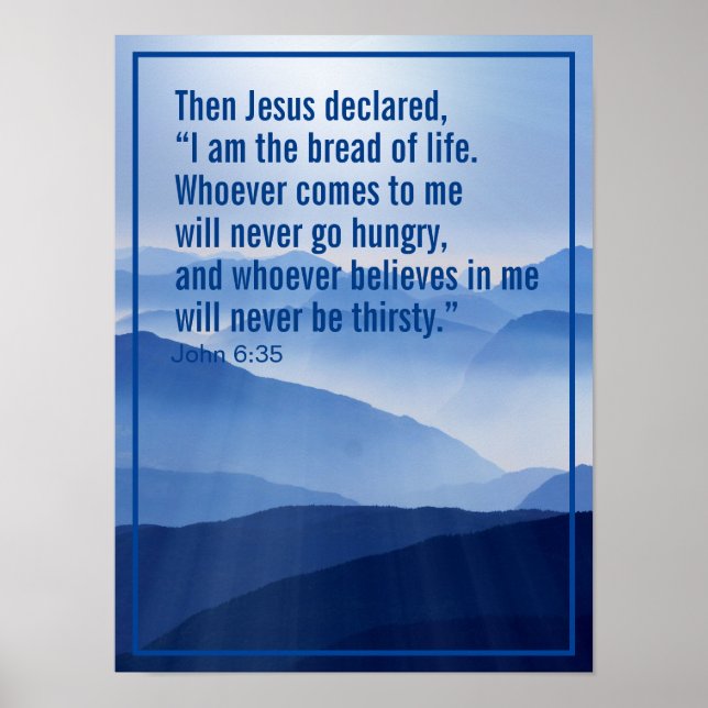 Custom Christlich Motivierend Bible Verse Poster (Vorne)