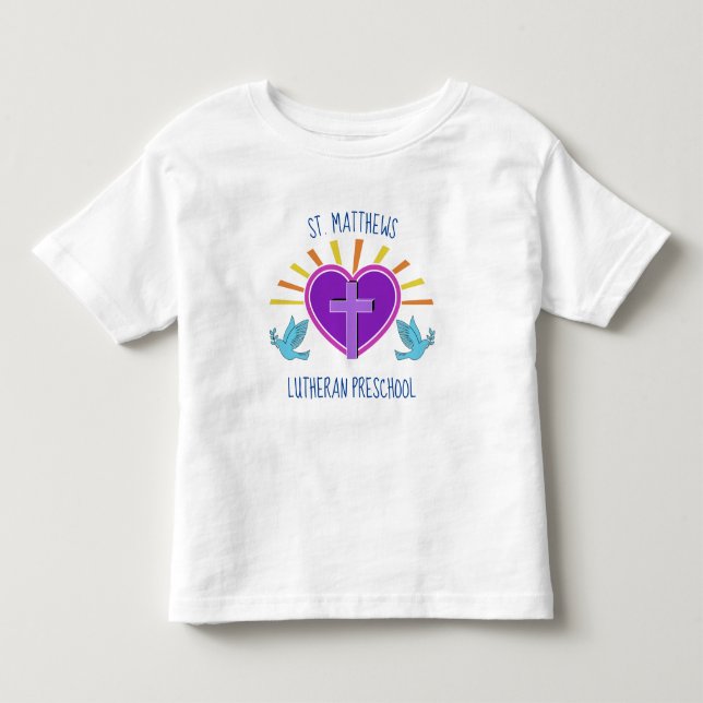 Custom Christlich Preschool Niedliche Privatschule Kleinkind T-shirt (Vorderseite)