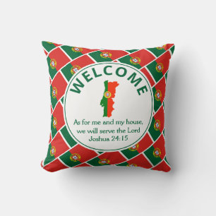 Custom Christlich Welcome PORTUGAL Kissen