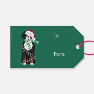 Custom Christmas Bernese Mountain Holiday Dog Geschenkanhänger