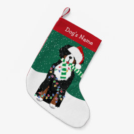 Custom Christmas Bernese Mountain Holiday Dog Kleiner Weihnachtsstrumpf