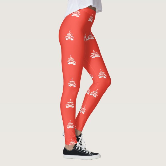 Custom Christmas Best wünscht Leggings (Rechts)