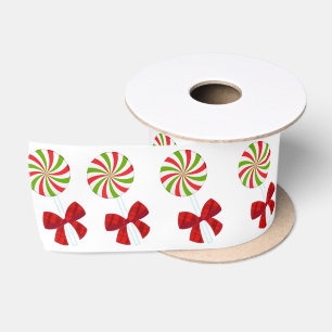 Custom Christmas Candy und Matching Teddy Bär Satinband