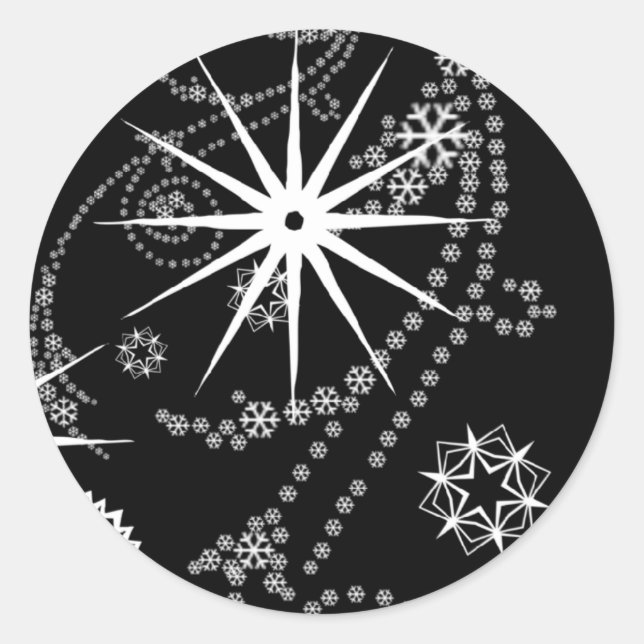 Custom Christmas Card Siegel Runder Aufkleber (Vorderseite)