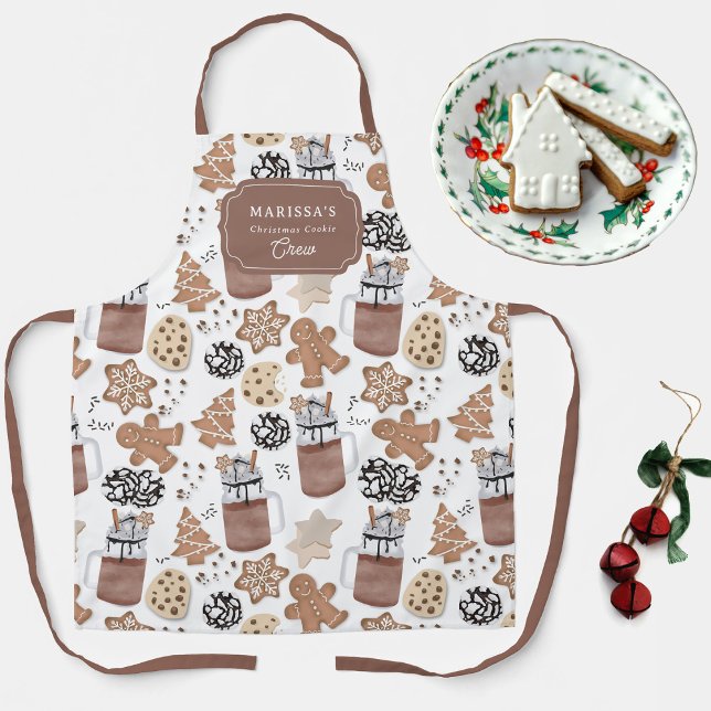 Custom Christmas Cookie Baking Crew Personalized Schürze (Custom Christmas Cookie Baking Crew Personalized Apron)