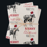 Custom Christmas Funny Vintag Donkey Weihnachtsman Geschenkpapier Set<br><div class="desc">Ein lustiger und niedlicher Weihnachtsdonkey mit einer Weihnachtsmannmütze. Ein festliches Design für alle,  die Lieben Esel,  lustige Tierdesigns und Ferien Lachen. Passen Sie den Namen an und machen Sie ihn zu Ihrem eigenen!</div>
