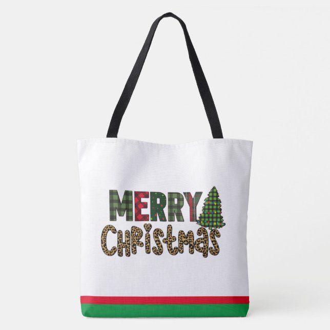 Custom Christmas Geschenk | Decked Christmas Tree Tasche (Rückseite)