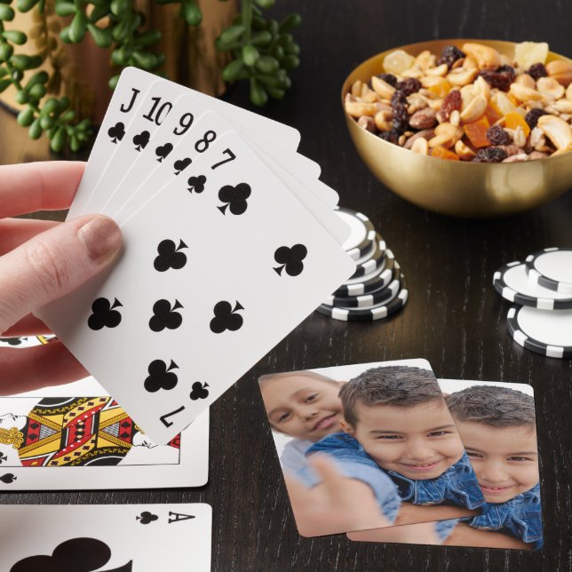 Custom Christmas Geschenke | PERSONALISIERTES FOTO Spielkarten (In Situ)
