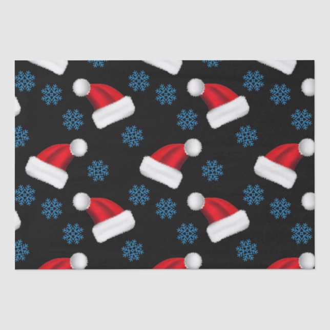Custom Christmas Hat | Personalisierter Urlaub San Seidenpapier (Vorderseite)
