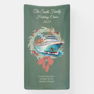 Custom Christmas Holiday Cruise Banner