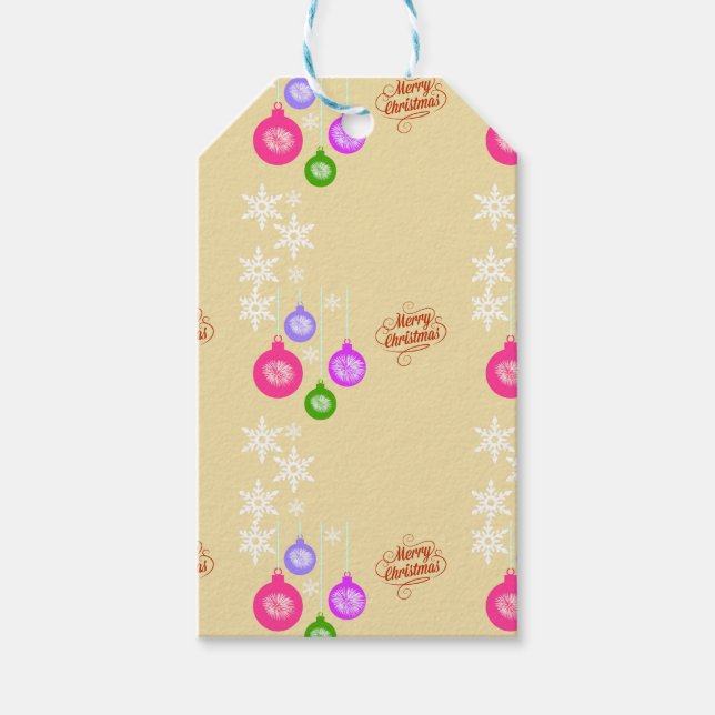 Custom Christmas Holiday Geschenk Tags Hang Tags Geschenkanhänger (Vorderseite)