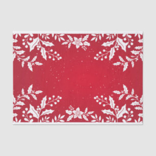 CUSTOM CHRISTMAS HOLLY TISSUPAPIER SEIDENPAPIER