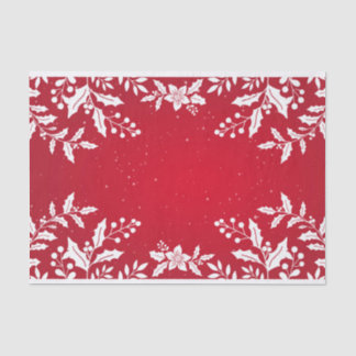 CUSTOM CHRISTMAS HOLLY TISSUPAPIER SEIDENPAPIER