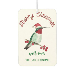 Custom Christmas Hummingbird Autolufterfrischer