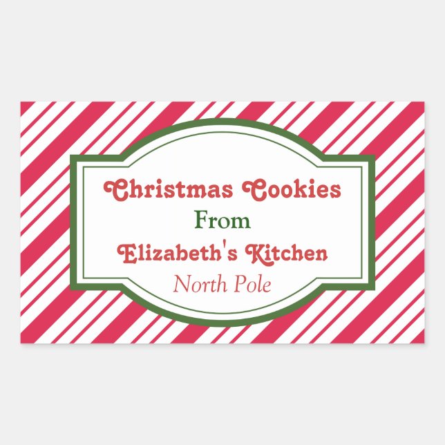 Custom Christmas Kitchen Stickers (Vorderseite)